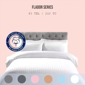 Flador Series 83 Tel Sateen Stripe Bed Sheet – Cotton Poly