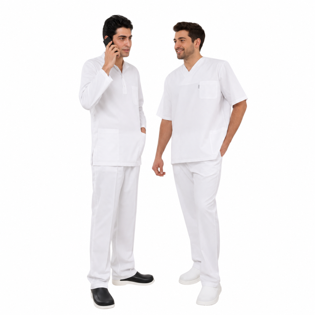 Alpaka Men's Doctor Coat Set – Zarf Yaka