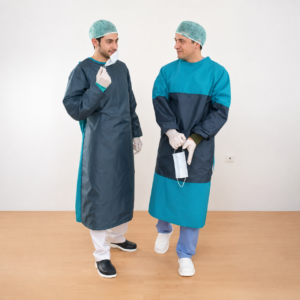 Protective Operating Gown Cotton Canvas Half Protection