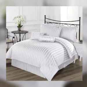 Double Duvet Cover 83 TC Striped Sateen 200x230