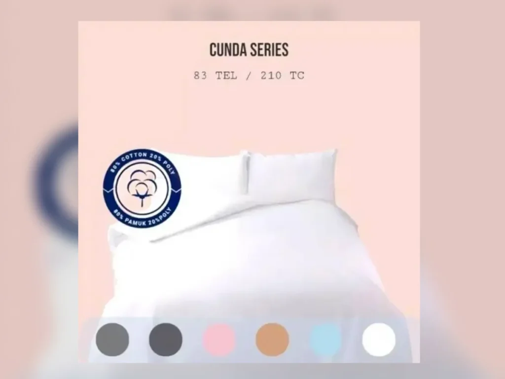 Cunda Collection 83 TC Plain Sateen Duvet Cover Set – 80% Cotton 20% Poly — Textile Project Supply