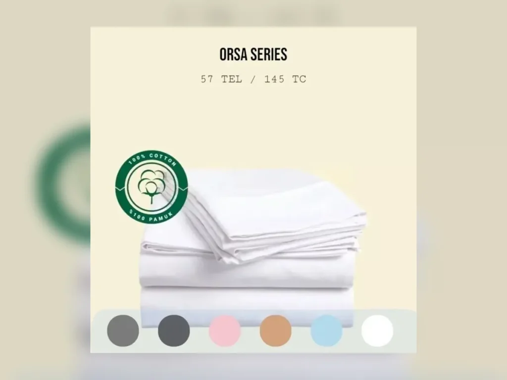 Orsa Collection Bed Sheet 57 TC – 100% Cotton — Textile Project Supply