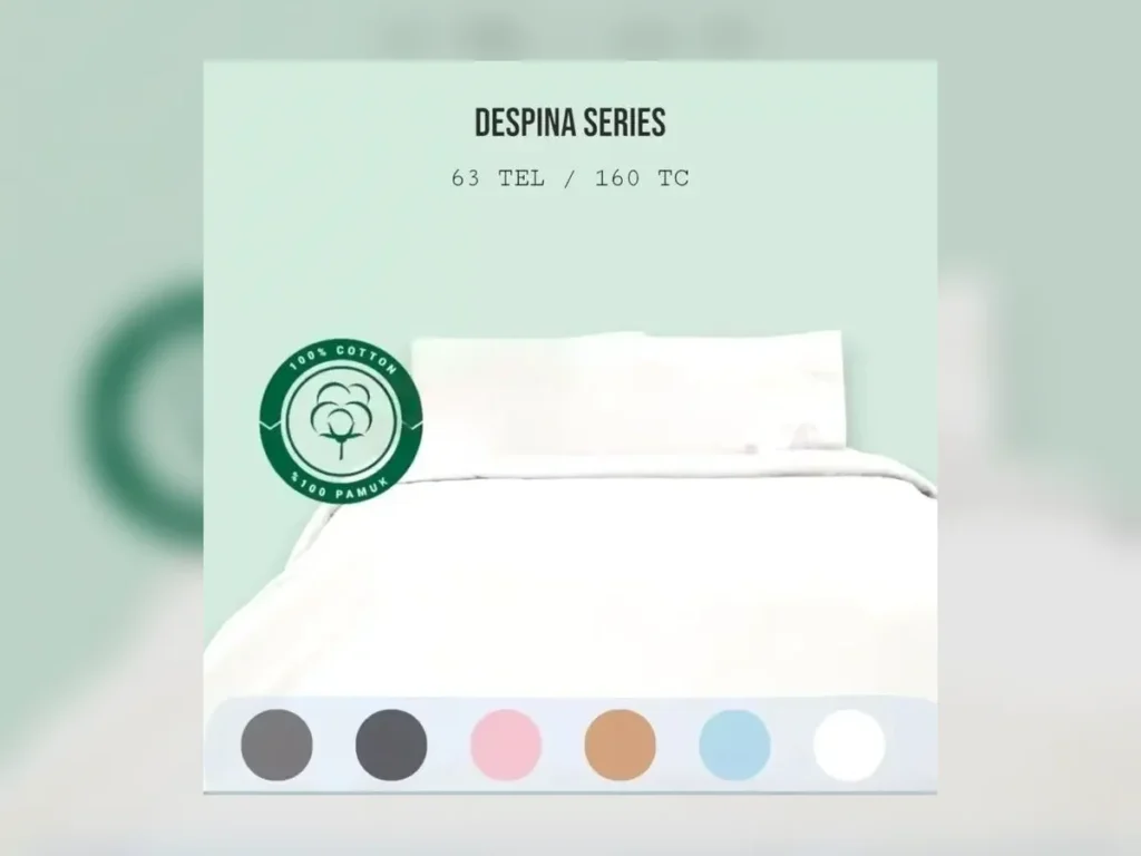 Despina Collection 63 TC Bed Sheet – 100% Cotton — Textile Project Supply