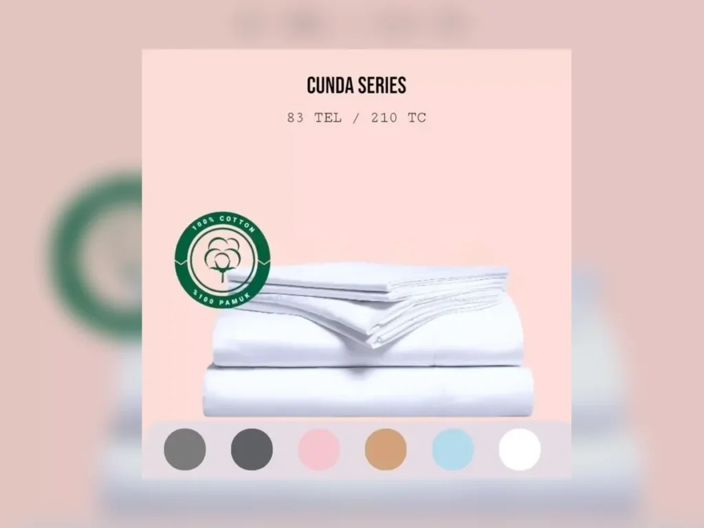 Cunda Collection 83 TC Plain Sateen Bed Sheet – 100% Cotton — Textile Project Supply
