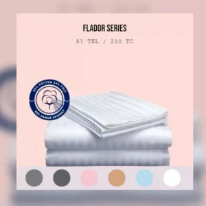 Flador Collection 83 TC Striped Sateen Duvet Cover – 80% Cotton 20% Poly