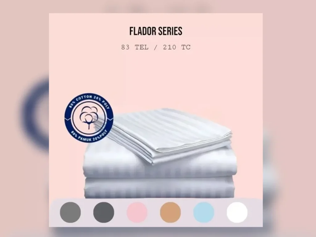 Flador Collection 83 TC Striped Sateen Duvet Cover – 100% Cotton — Textile Project Supply