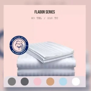 Flador Collection 83 TC Striped Sateen Duvet Cover – 100% Cotton