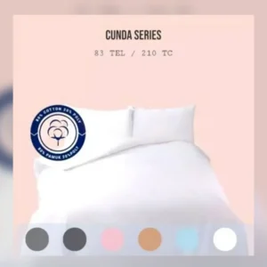Cunda Collection 83 TC Sateen Duvet Cover – 80% Cotton 20% Poly