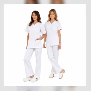 Women's Alpaca-Fabric Doctor Coat Set
