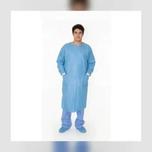 Patterned Snap-Fastener Patient Gown