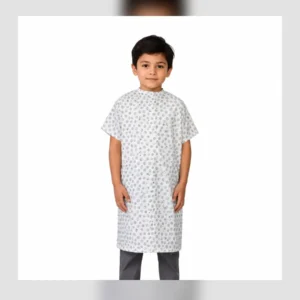 Patterned Children’s Patient Gown – Model 01