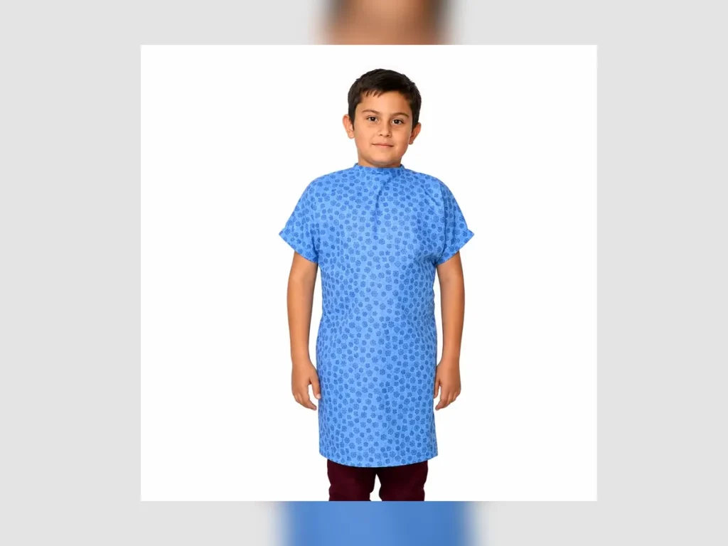 Patterned Children’s Patient Gown – Model 02 — Textile Project Supply