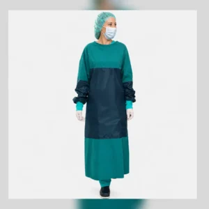 Polycotton Surgical Gown with Impermeable Reinforcement