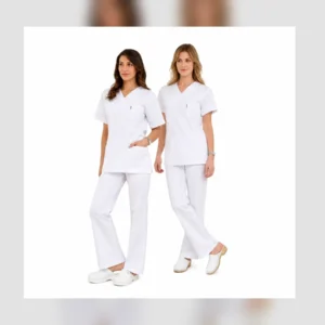 Women's Alpaca-Fabric Doctor Coat Set