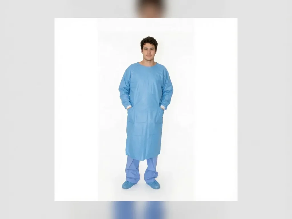 Patterned Snap-Fastener Patient Gown — Textile Project Supply