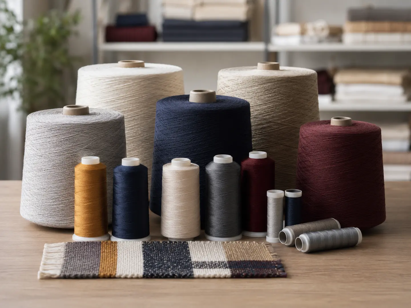 Yarns and textile production materials